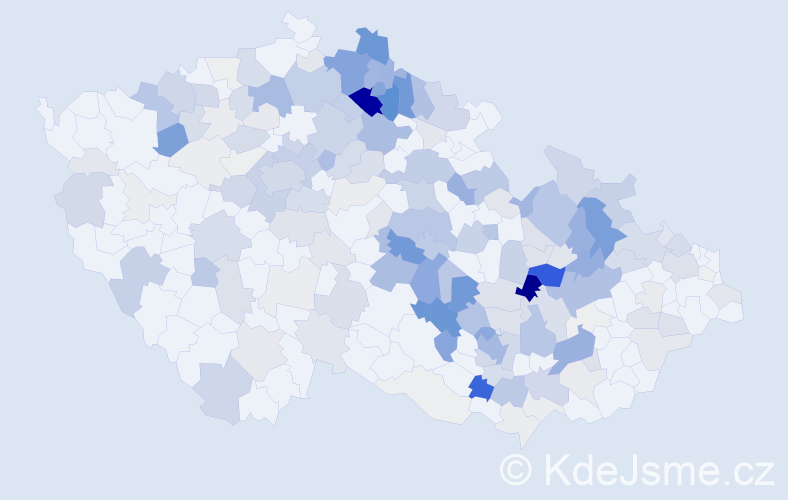 Příjmení: 'Mazánek', počet výskytů 760 v celé ČR