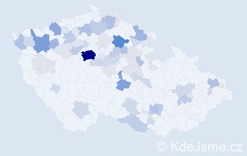 Příjmení: 'Dejlová', počet výskytů 175 v celé ČR