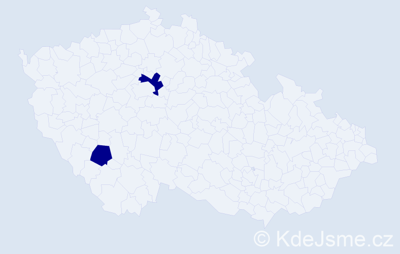 Příjmení: 'Sichyngr', počet výskytů 2 v celé ČR
