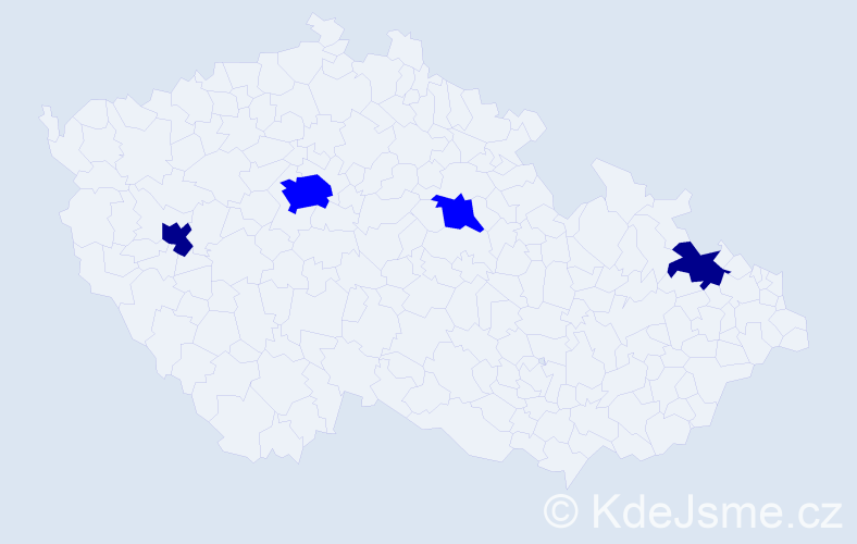 Příjmení: 'Barbuta', počet výskytů 6 v celé ČR