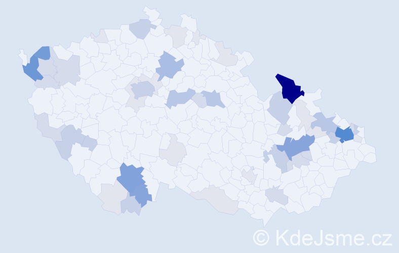 Příjmení: 'Salvová', počet výskytů 176 v celé ČR