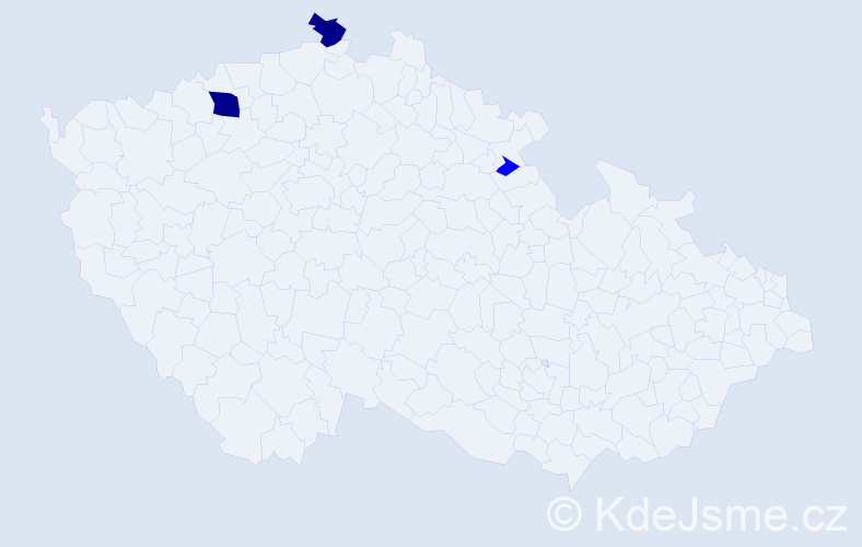 Příjmení: 'Nedopitová', počet výskytů 5 v celé ČR