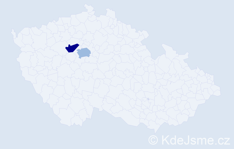 Příjmení: 'Karakolevová', počet výskytů 5 v celé ČR