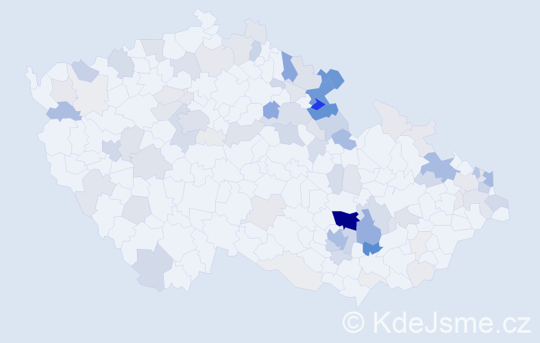 Příjmení: 'Grimová', počet výskytů 394 v celé ČR