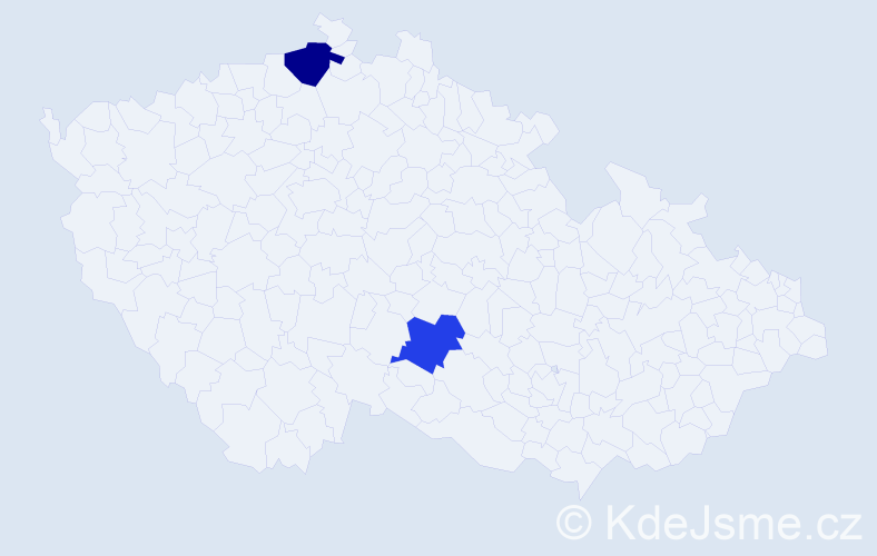 Příjmení: 'Itterheimová', počet výskytů 7 v celé ČR