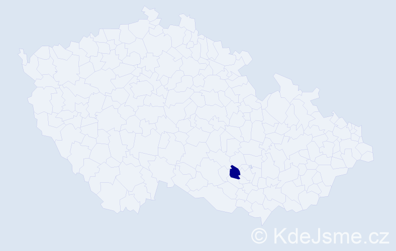 Příjmení: 'Kimballová', počet výskytů 1 v celé ČR