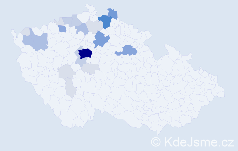 Příjmení: 'Durdisová', počet výskytů 76 v celé ČR