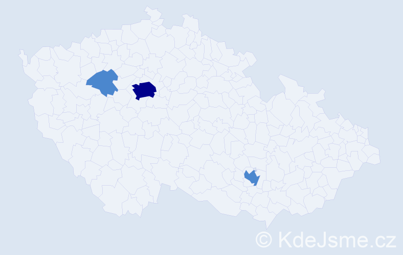 Příjmení: 'Pham Son', počet výskytů 5 v celé ČR