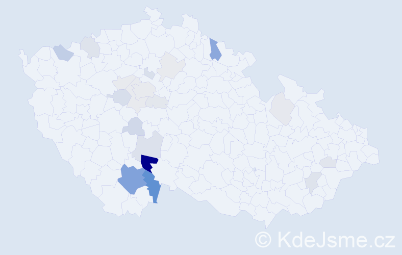 Příjmení: 'Nestávalová', počet výskytů 71 v celé ČR
