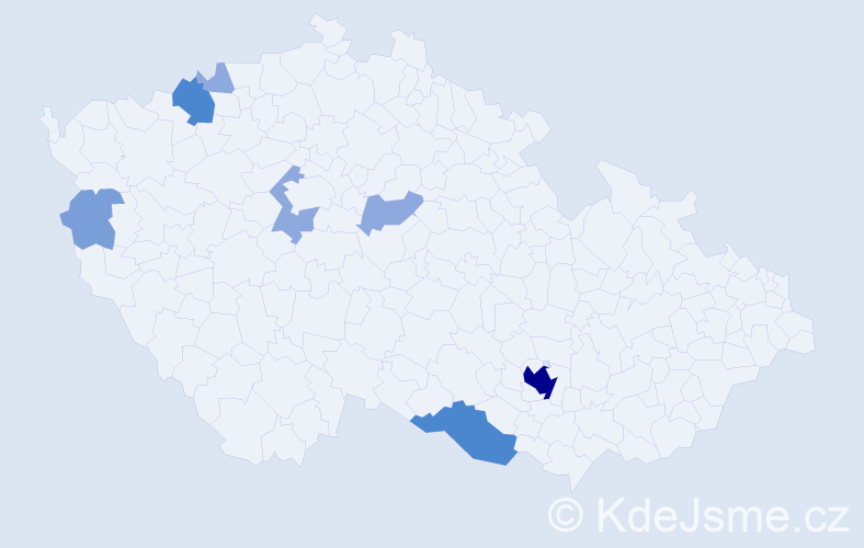Příjmení: 'Loy', počet výskytů 18 v celé ČR