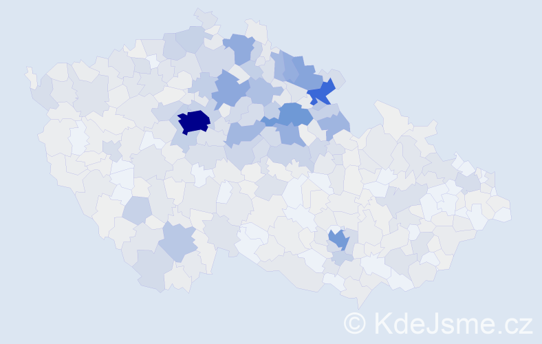 Příjmení: 'Hanušová', počet výskytů 2904 v celé ČR