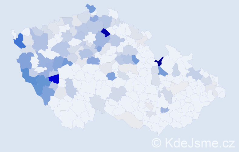 Příjmení: 'Altman', počet výskytů 406 v celé ČR