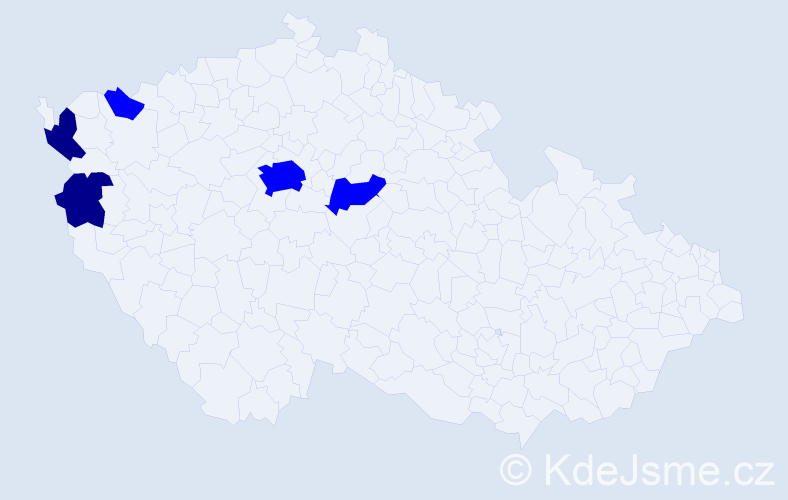 Příjmení: '"Dang Phuong"', počet výskytů 7 v celé ČR