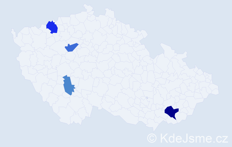 Příjmení: 'Filipova', počet výskytů 8 v celé ČR