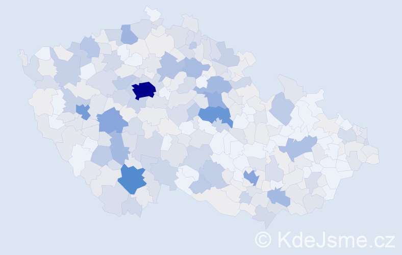 Příjmení: 'Dubský', počet výskytů 1428 v celé ČR