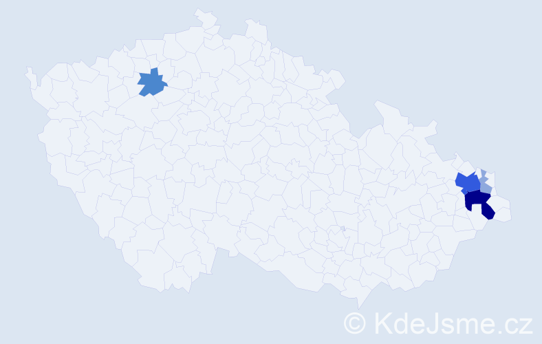 Příjmení: 'Čelinský', počet výskytů 12 v celé ČR