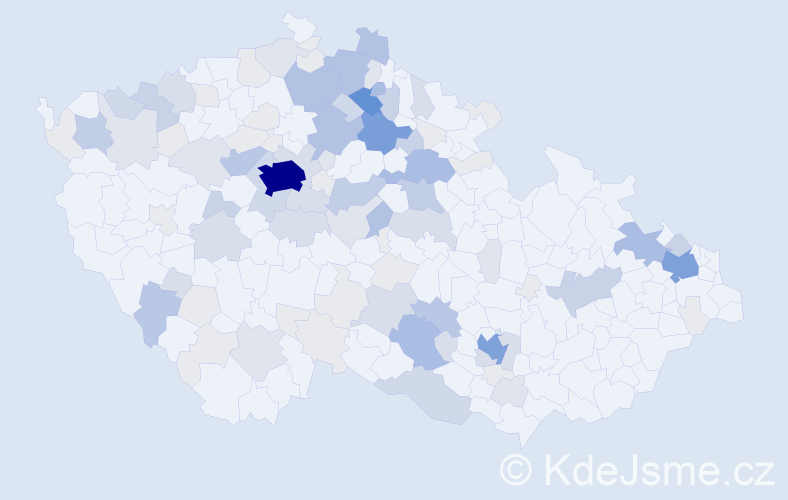 Příjmení: 'Bernatová', počet výskytů 375 v celé ČR