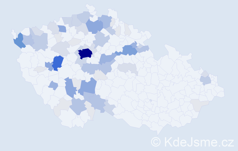 Příjmení: 'Smitka', počet výskytů 252 v celé ČR