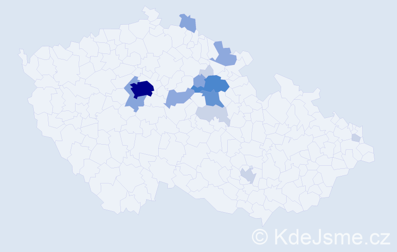 Příjmení: 'Hyršl', počet výskytů 41 v celé ČR