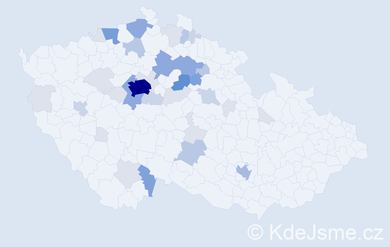 Příjmení: 'Libánská', počet výskytů 116 v celé ČR