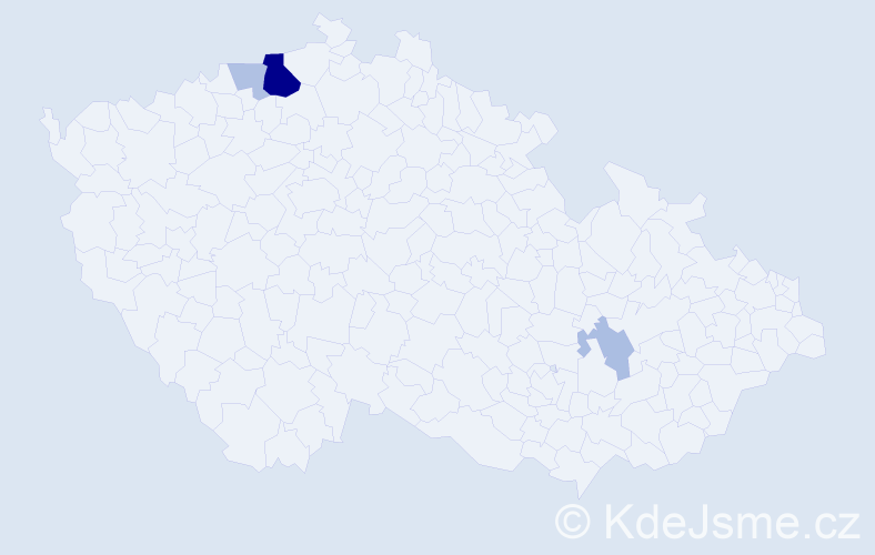 Příjmení: 'Füsselová', počet výskytů 10 v celé ČR