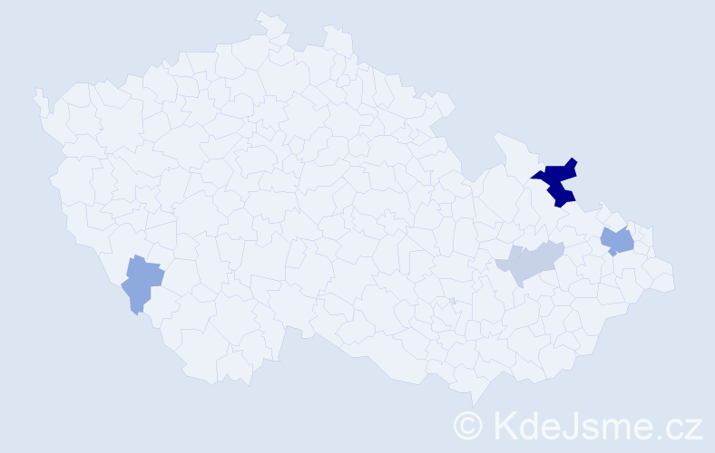 Příjmení: 'Ptašniková', počet výskytů 17 v celé ČR