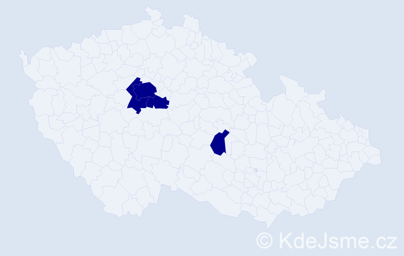 Příjmení: 'Dobyáš', počet výskytů 4 v celé ČR