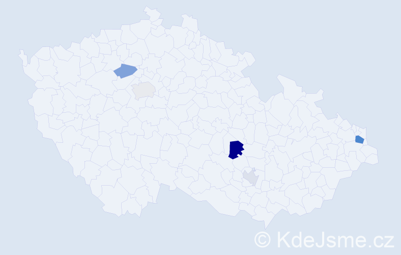 Příjmení: 'Gharbi', počet výskytů 9 v celé ČR