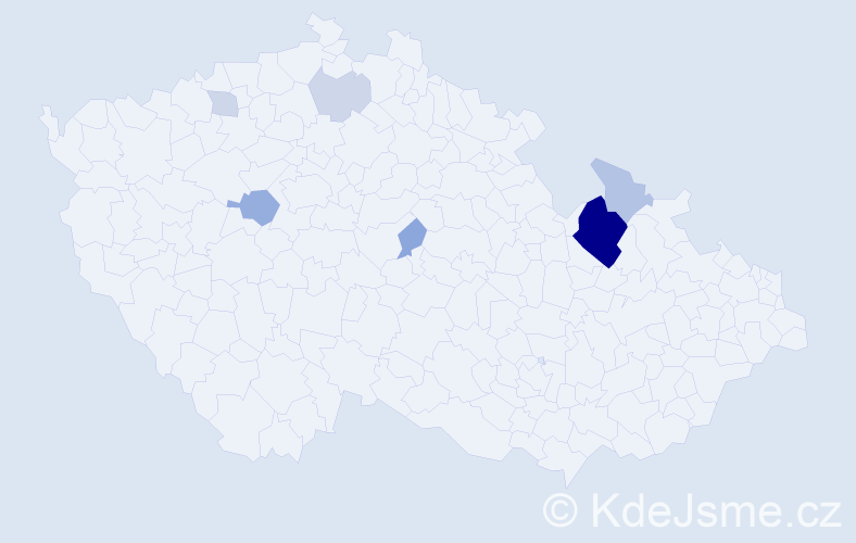 Příjmení: 'Lindemann', počet výskytů 19 v celé ČR