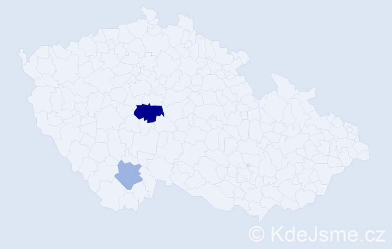 Příjmení: 'Busín', počet výskytů 4 v celé ČR
