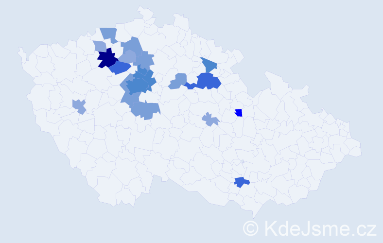 Příjmení: 'Saifrt', počet výskytů 52 v celé ČR