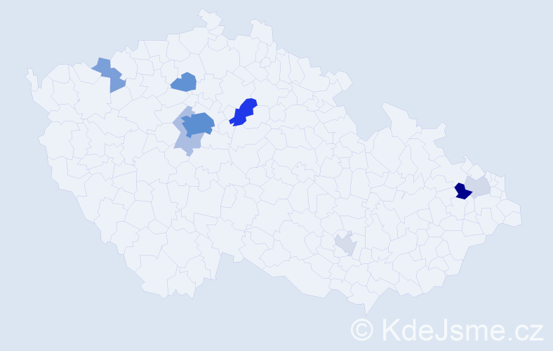 Příjmení: 'Gray', počet výskytů 31 v celé ČR