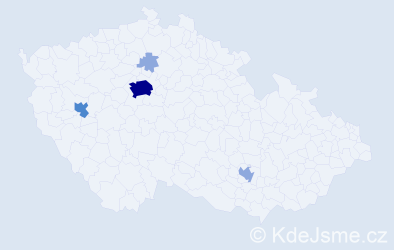 Příjmení: 'Yarosh', počet výskytů 9 v celé ČR