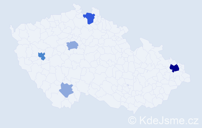 Příjmení: 'Dobrík', počet výskytů 12 v celé ČR