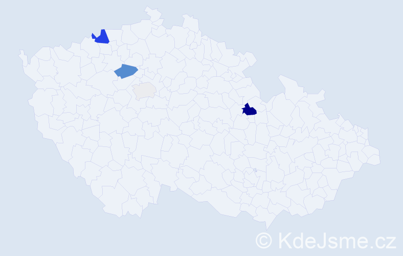 Příjmení: 'Čevonová', počet výskytů 9 v celé ČR