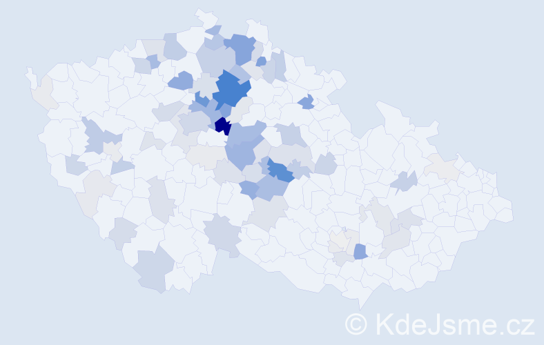 Příjmení: 'Řípa', počet výskytů 317 v celé ČR