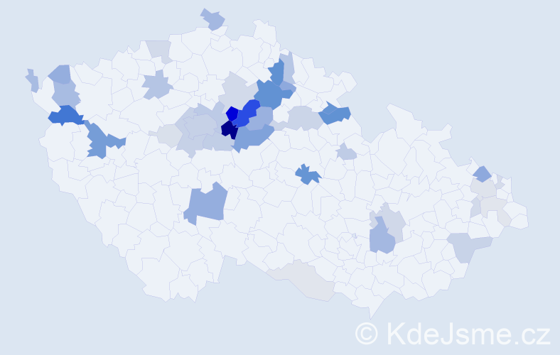 Příjmení: 'Lambert', počet výskytů 135 v celé ČR