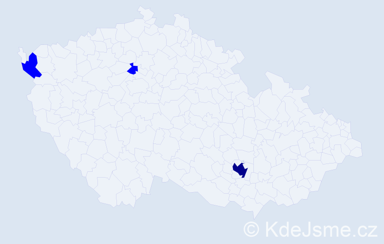 Příjmení: 'Baldan', počet výskytů 4 v celé ČR