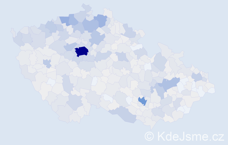 Příjmení: 'Müller', počet výskytů 4765 v celé ČR