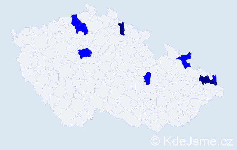 Příjmení: 'Magočová', počet výskytů 14 v celé ČR