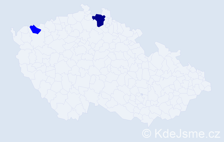 Příjmení: 'Coenen', počet výskytů 3 v celé ČR