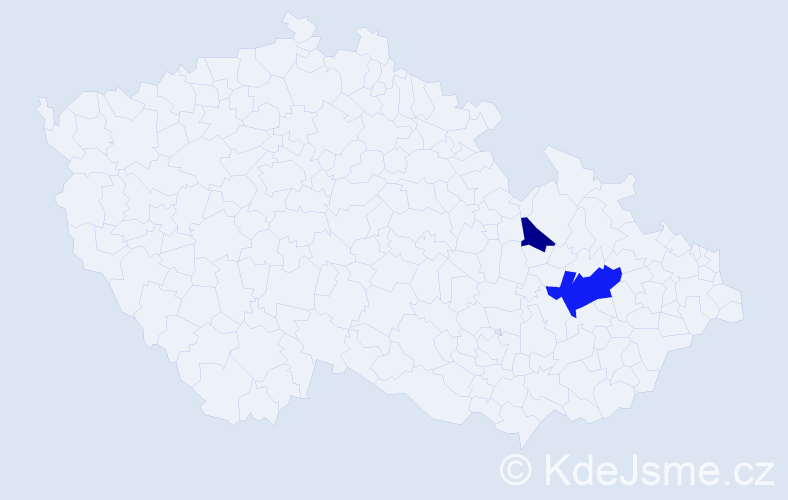 Příjmení: 'Rifler', počet výskytů 7 v celé ČR
