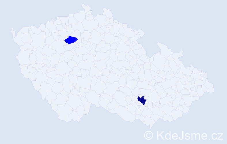 Příjmení: 'Bročko', počet výskytů 3 v celé ČR