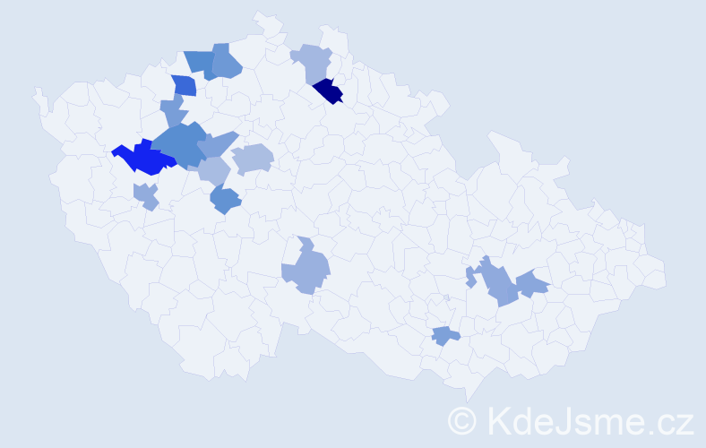 Příjmení: 'Bretschneider', počet výskytů 52 v celé ČR