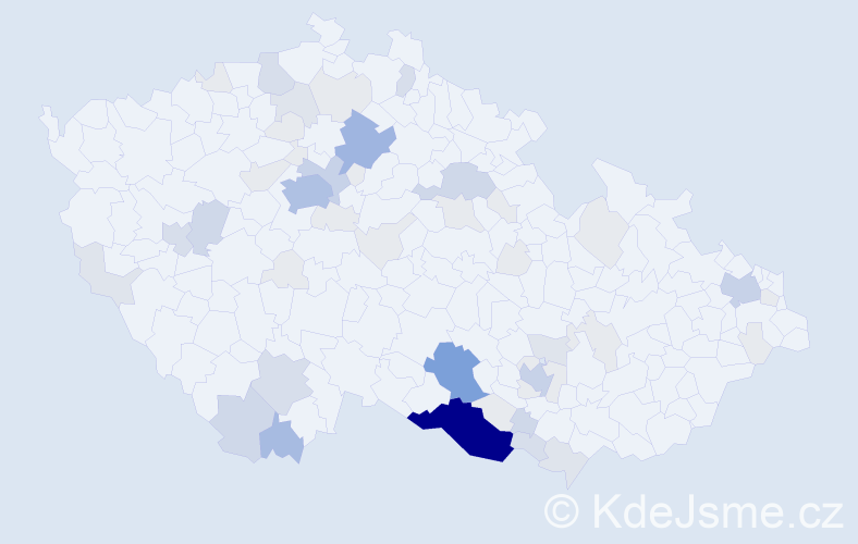 Příjmení: 'Auerová', počet výskytů 178 v celé ČR