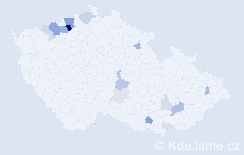 Příjmení: 'Robe', počet výskytů 38 v celé ČR