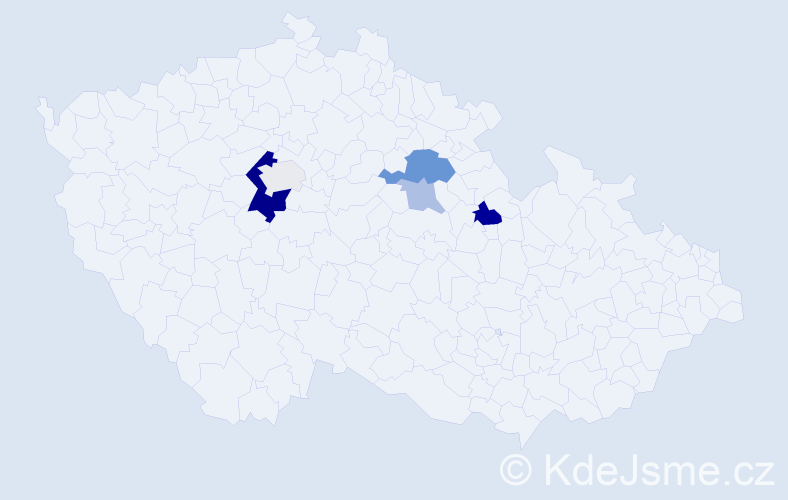 Příjmení: 'Ruffr', počet výskytů 14 v celé ČR