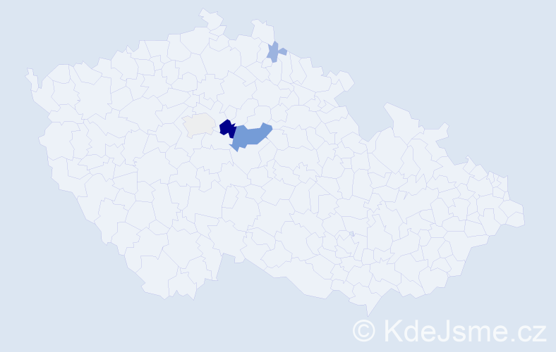 Příjmení: 'Filounová', počet výskytů 13 v celé ČR