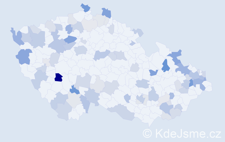 Příjmení: 'Sabo', počet výskytů 269 v celé ČR