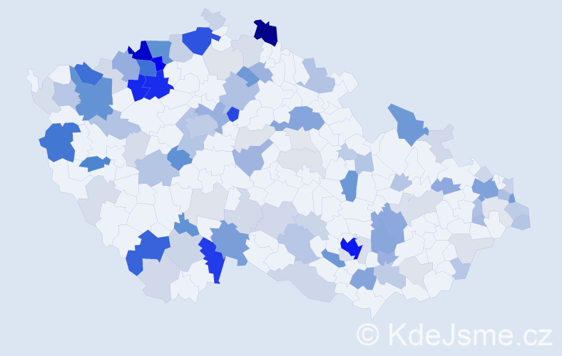 Příjmení: 'Filo', počet výskytů 379 v celé ČR